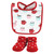 Hudson Baby Cotton Bib and Sock Set, Hot Cocoa