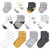 Hudson Baby Unisex Baby Grow With Me Socks 12pk, Sunshine