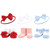 Hudson Baby Infant Girls Headband and Socks Giftset, Red Blue