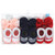 Hudson Baby Infant Girls Headband and Socks Giftset, Red Navy Bows