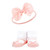 Hudson Baby Headband and Socks Giftset, Red Navy Bows