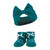 Hudson Baby Headband and Socks Giftset, Teal Pink
