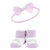 Hudson Baby Headband and Socks Giftset, Purple Mint Rainbow