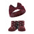 Hudson Baby Headband and Socks Giftset, Burgundy Orange