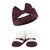 Hudson Baby Headband and Socks Giftset, Burgundy Gray