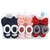 Hudson Baby Infant Girls Headband and Socks Giftset, Red Blue Bows