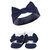Hudson Baby Headband and Socks Giftset, Blush Navy