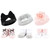 Hudson Baby Headband and Socks Giftset, Pink Black Gray