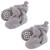 Luvable Friends Cozy Fleece Booties, Heather Gray 2-Piece