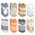 Hudson Baby Infant Boy Cotton Rich Newborn and Terry Socks, Boy Woodland 8-Pack