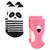 Hudson Baby Cotton Rich Newborn and Terry Socks, Pink Animals