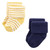 Hudson Baby Cotton Rich Newborn and Terry Socks, Dark Earth Tone Stripes