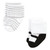 Hudson Baby Cotton Rich Newborn and Terry Socks, Silver Gold Pink