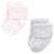 Hudson Baby Cotton Rich Newborn and Terry Socks, Pink Gray Elephant