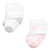 Hudson Baby Cotton Rich Newborn and Terry Socks, Pink Gray Elephant