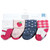 Hudson Baby Cotton Rich Newborn and Terry Socks, Pink Strawberry