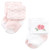 Hudson Baby Infant Girls Cotton Rich Newborn and Terry Socks, Pastel Butterfly