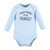 Hudson Baby Infant Boy Cotton Long-Sleeve Bodysuits, Newest Family Member