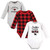 Hudson Baby Cotton Long-Sleeve Bodysuits, Buffalo Plaid Family