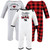 Hudson Baby Cotton Coveralls, Buffalo Plaid Family