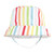 Hudson Baby Infant Girl Sun Protection Hat, Flamingo Rainbow Stripe