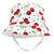 Hudson Baby Infant Girl Sun Protection Hat, Cherries Dot