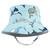 Hudson Baby Infant Boy Sun Protection Hat, Shark Stripe