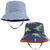 Hudson Baby Sun Protection Hat, Dino Stripe