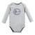 Hudson Baby Cotton Long-Sleeve Bodysuits, Gray Aviation