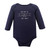 Hudson Baby Cotton Long-Sleeve Bodysuits, Gray Aviation