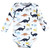 Hudson Baby Cotton Long-Sleeve Bodysuits, Hugasaurus 3-Pack