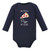 Hudson Baby Cotton Long-Sleeve Bodysuits, Pizza 3-Pack