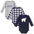 Hudson Baby Infant Boy Cotton Long-Sleeve Bodysuits, Polar Bear