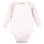 Hudson Baby Cotton Long-Sleeve Bodysuits, Basic Pink Gray Floral