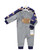 Hudson Baby Plush Jumpsuits, Gray Football