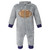 Hudson Baby Plush Jumpsuits, Gray Football