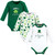 Hudson Baby Infant Boy Cotton Long-Sleeve Bodysuits, Lucky Charm