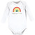 Hudson Baby Infant Girl Cotton Long-Sleeve Bodysuits, St Patricks Rainbow