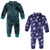 Hudson Baby Plush Jumpsuits, Navy Snowflake