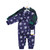 Hudson Baby Unisex Baby Plush Jumpsuits, Navy Snowflake