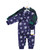 Hudson Baby Plush Jumpsuits, Navy Snowflake
