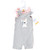Hudson Baby Cotton Rompers, Girl Whimsical Dog