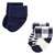 Hudson Baby Cotton Rich Newborn and Terry Socks, Blue Forest