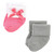 Hudson Baby Cotton Rich Newborn and Terry Socks, Pink Love