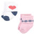 Hudson Baby Cotton Rich Newborn and Terry Socks, Pink Love