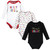 Hudson Baby Infant Girls Cotton Long-Sleeve Bodysuits, Merry and Bright