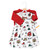 Hudson Baby Cotton Dress and Cardigan Set, North Pole