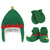 Hudson Baby Trapper Hat, Mitten and Bootie Set, Green Elf