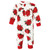 Hudson Baby Infant Girls Plush Jumpsuits, Poinsettia