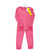 Hudson Baby Infant Girl Cotton Pajama Set, Dark Pink Stripe